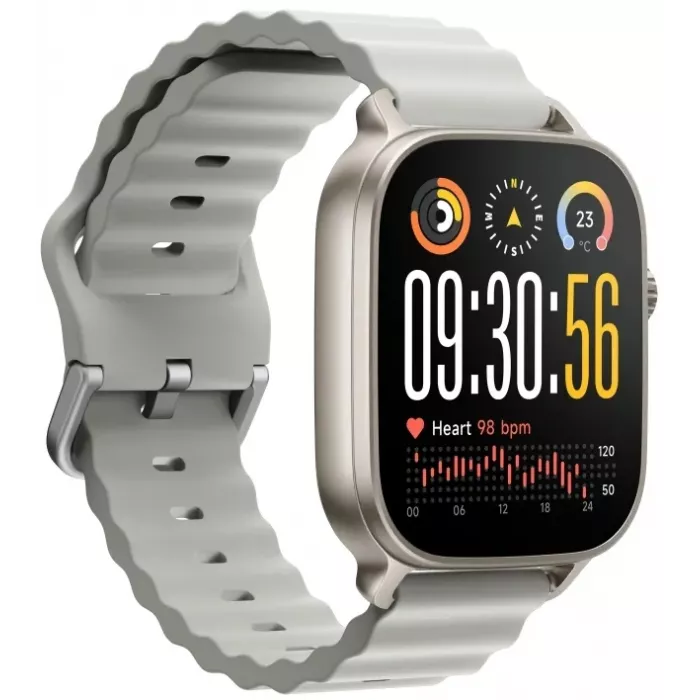 Смарт-часы Realme Watch 5 22мм 1.97" AMOLED корп.серебристый рем.серебристый разм.брасл.:160-230мм (RMW2501)