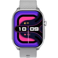 Смарт-часы Tecno Watch 3 Active 2.04" LCD корп.серебристый рем.серебристый (W03A)