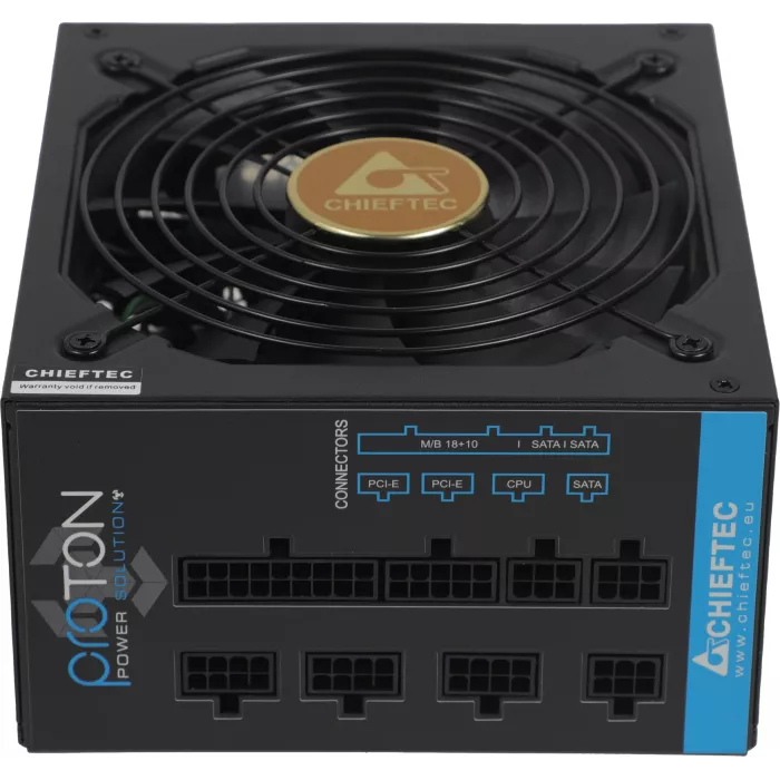 Блок питания Chieftec ATX 650W Proton BDF-650C 80+ bronze (20+4pin) APFC 140mm fan 6xSATA Cab Manag RTL