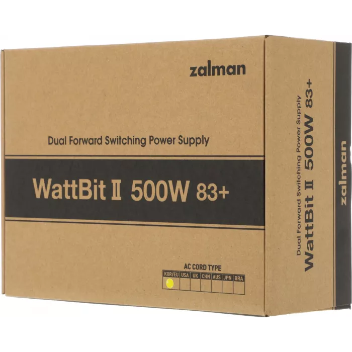 Блок питания Zalman ATX 500W ZM500-XEII (20+4pin) PPFC 120mm fan 4xSATA RTL