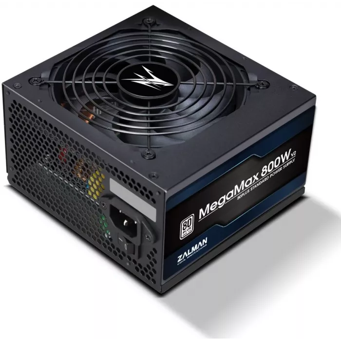 Блок питания Zalman ATX 800W ZM800-TXII V2 80+ (20+4pin) APFC 120mm fan 8xSATA RTL