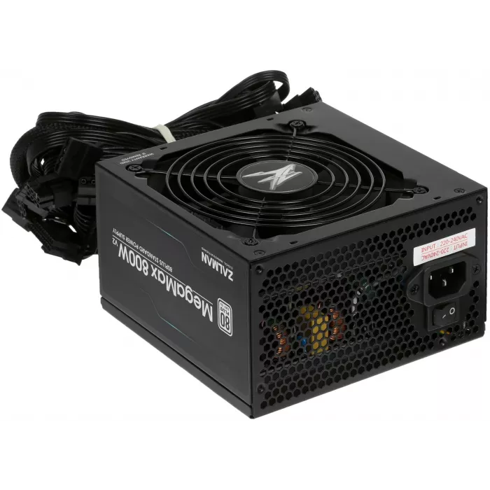 Блок питания Zalman ATX 800W ZM800-TXII V2 80+ (20+4pin) APFC 120mm fan 8xSATA RTL