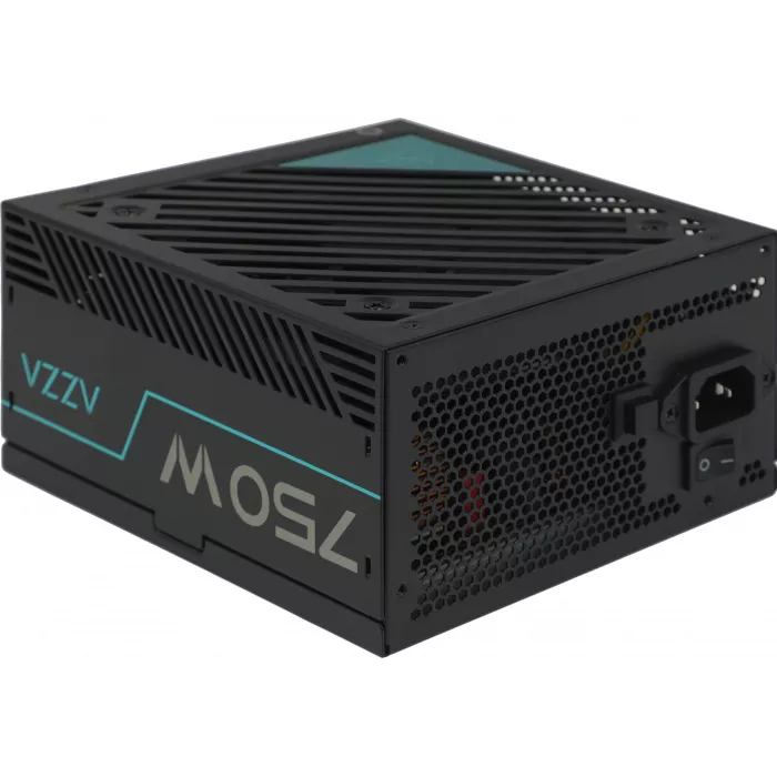 Блок питания Azza ATX 750W PSAZ-750G 80+ gold (20+4pin) APFC 120mm fan 6xSATA Cab Manag RTL