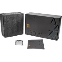 Блок питания Azza ATX 750W PSAZ-750G 80+ gold (20+4pin) APFC 120mm fan 6xSATA Cab Manag RTL