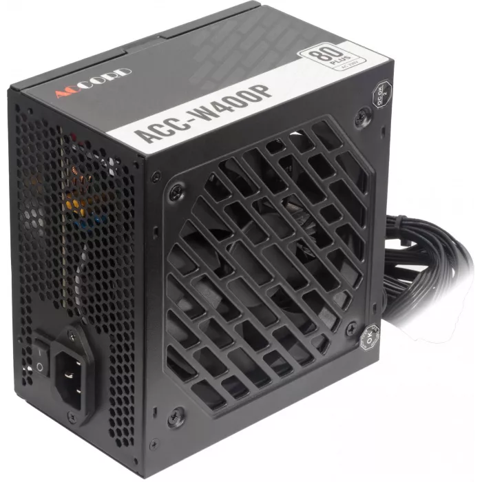 Блок питания Accord ATX 400W ACC-W400P 80+ white (20+4pin) APFC 120mm fan 6xSATA RTL