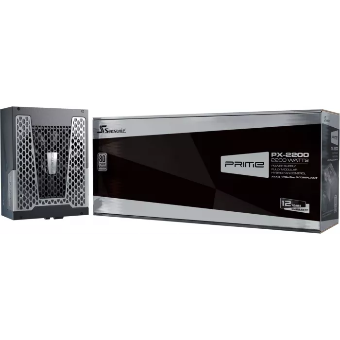Блок питания Seasonic ATX 2200W Prime PX-2200 80+ platinum (20+4pin) APFC 135mm fan 18xSATA Cab Manag RTL