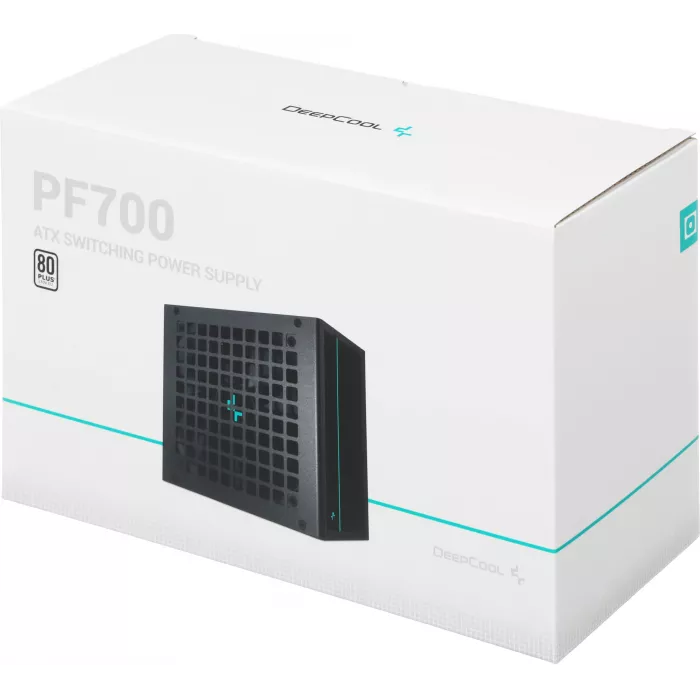 Блок питания Deepcool ATX 700W PF700 80+ white (20+4pin) APFC 120mm fan 6xSATA RTL