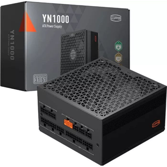 Блок питания PcCooler ATX 1000W YN1000 80+ gold (20+4pin) APFC 135mm fan 9xSATA Cab Manag RTL