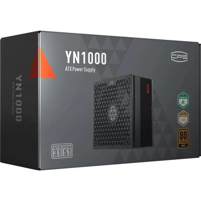 Блок питания PcCooler ATX 1000W YN1000 80+ gold (20+4pin) APFC 135mm fan 9xSATA Cab Manag RTL