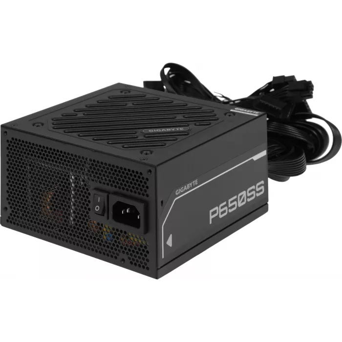 Блок питания Gigabyte ATX 650W GP-P650SS 80+ silver (20+4pin) APFC 120mm fan 5xSATA RTL