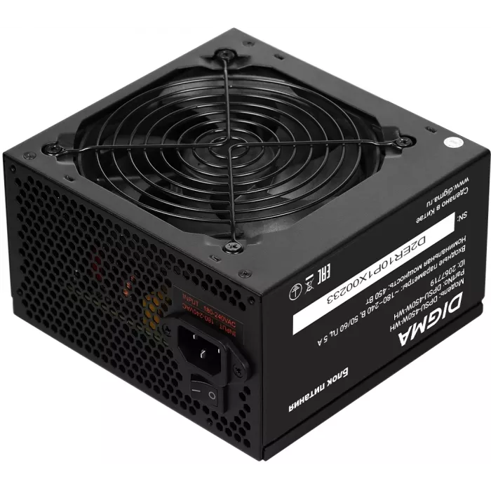 Блок питания Digma ATX 450W DPSU-450W-WH 80+ white (20+4pin) APFC 120mm fan 6xSATA RTL