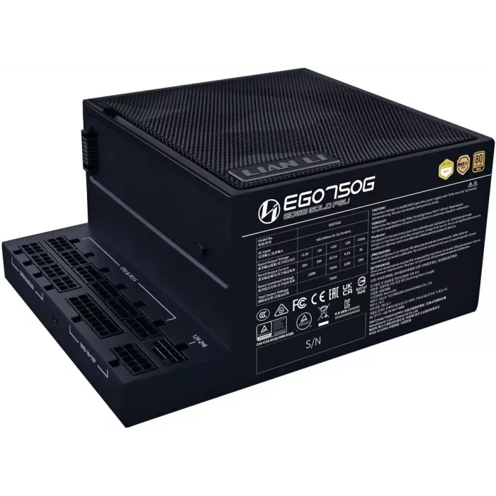 Блок питания Lian-Li ATX 750W Edge 750 80+ gold (20+4pin) APFC 120mm fan 12xSATA Cab Manag RTL