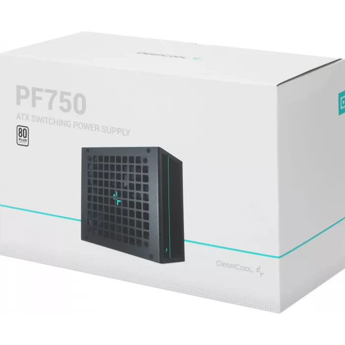 Блок питания Deepcool ATX 750W PF750 80+ white (20+4pin) APFC 120mm fan 6xSATA RTL