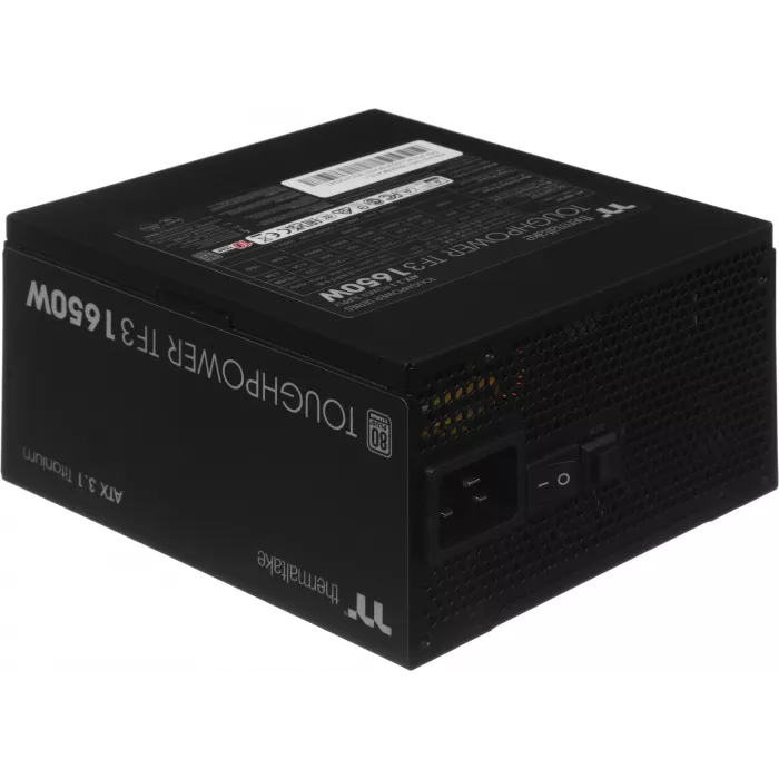 Блок питания Thermaltake ATX 1650W Toughpower TF3 Gen.5 80+ titanium (20+4pin) APFC 140mm fan color LED 16xSATA Cab Manag RTL