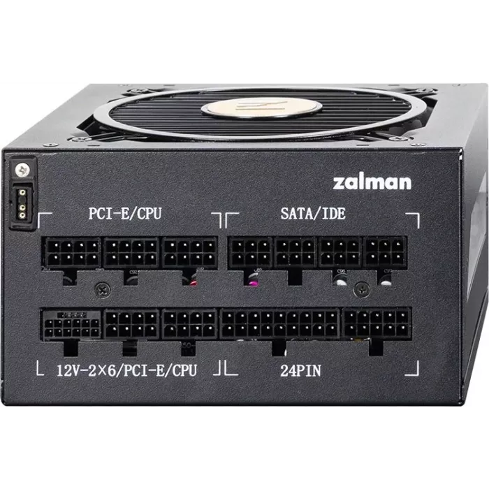 Блок питания Zalman ATX 850W ZM850-TMX2 VIEW Gen.5 80+ gold 24pin APFC 120mm fan color LED 12xSATA Cab Manag RTL