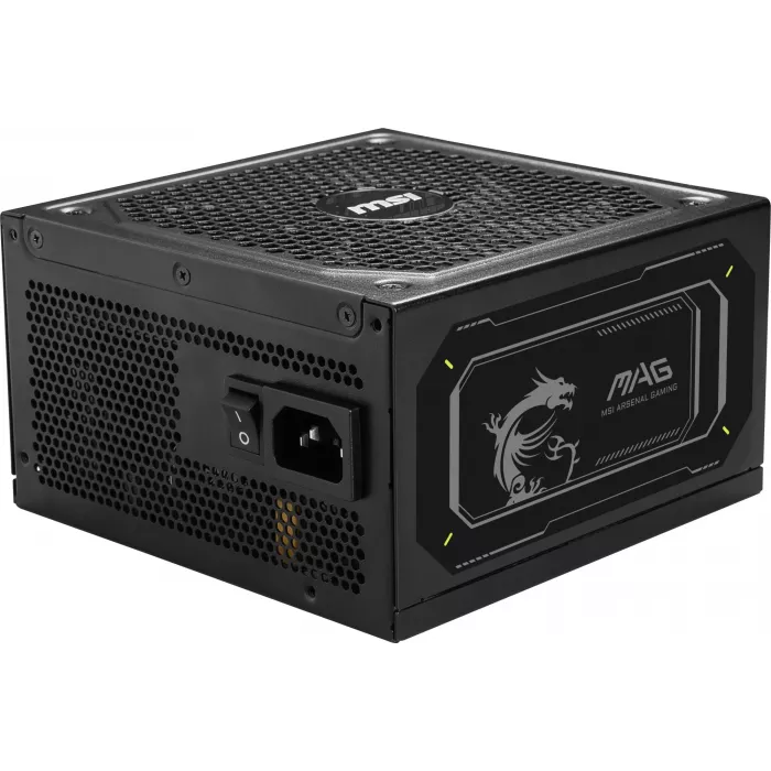 Блок питания MSI ATX 1000W MAG A1000GL PCIE5 80+ gold (20+4pin) APFC 135mm fan 15xSATA Cab Manag RTL