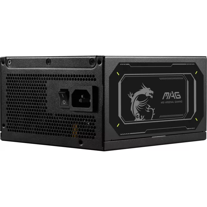 Блок питания MSI ATX 1000W MAG A1000GL PCIE5 80+ gold (20+4pin) APFC 135mm fan 15xSATA Cab Manag RTL