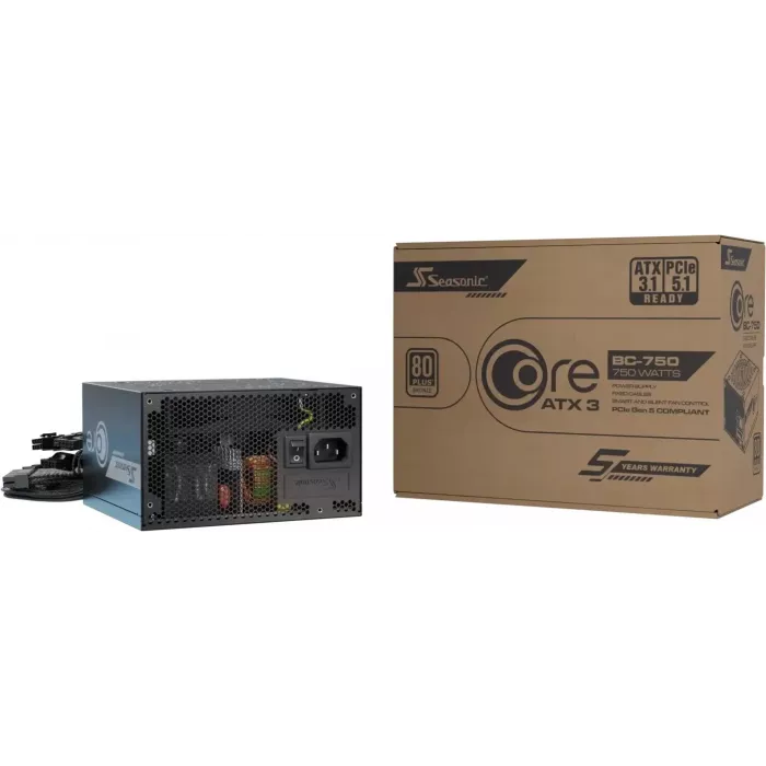 Блок питания Seasonic ATX 750W Core V2 BC-750 80+ bronze (20+4pin) APFC 120mm fan 2xSATA RTL