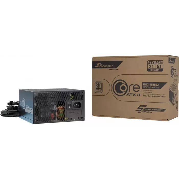 Блок питания Seasonic ATX 850W Core V2 BC-850 80+ bronze (20+4pin) APFC 120mm fan 2xSATA RTL