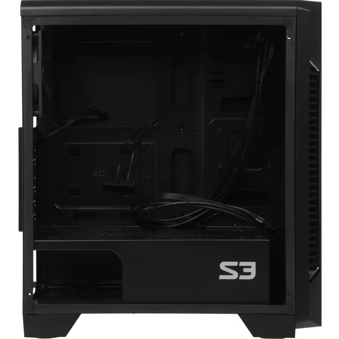 Корпус Zalman S3 TG черный без БП ATX 5x120mm 2xUSB2.0 1xUSB3.0 audio bott PSU