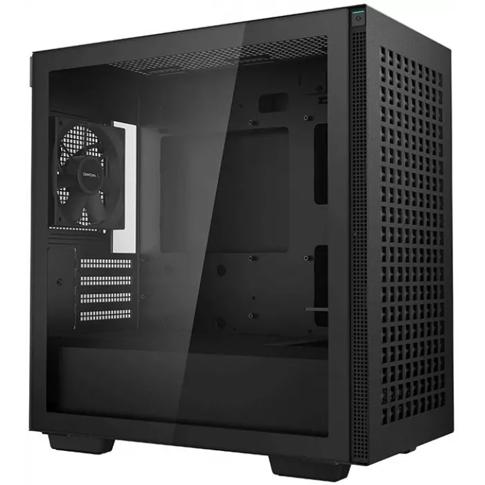 Корпус Deepcool CH370 черный без БП mATX 7x120mm 4x140mm 2xUSB3.0 audio bott PSU