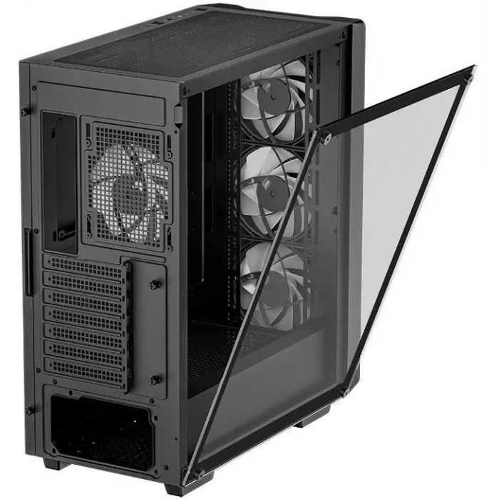 Корпус Deepcool CC560 V2 черный без БП ATX 4x120mm 5x140mm 1xUSB2.0 audio bott PSU