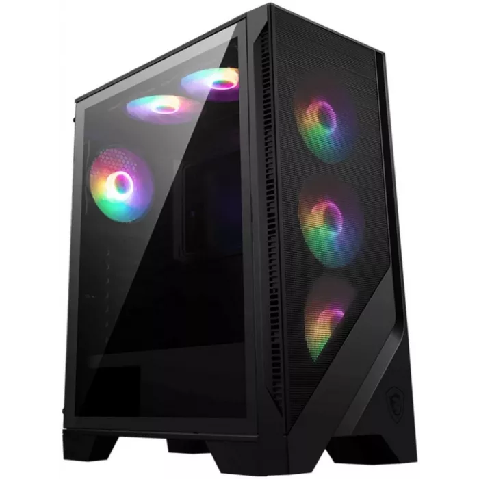 Корпус MSI MAG Forge 120A черный без БП ATX 2x120mm 2xUSB3.0 audio bott PSU