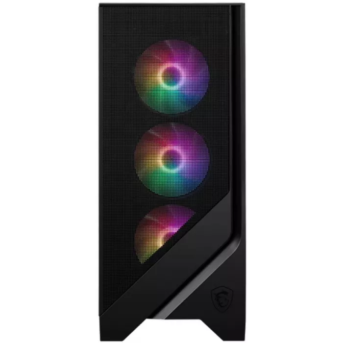 Корпус MSI MAG Forge 120A черный без БП ATX 2x120mm 2xUSB3.0 audio bott PSU