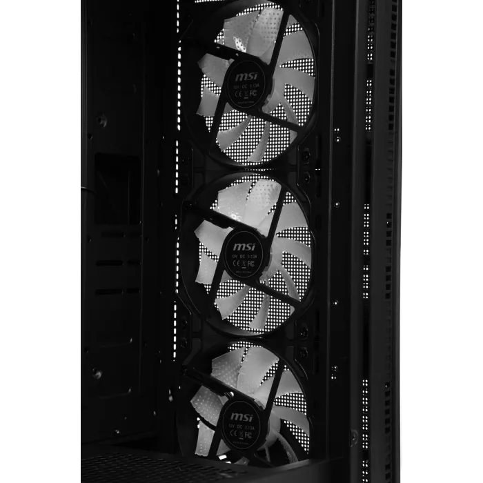 Корпус MSI MAG Forge 120A черный без БП ATX 2x120mm 2xUSB3.0 audio bott PSU