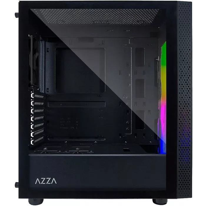 Корпус Azza Celesta F черный без БП ATX 5x120mm 5x140mm 2xUSB2.0 1xUSB3.0 audio bott PSU