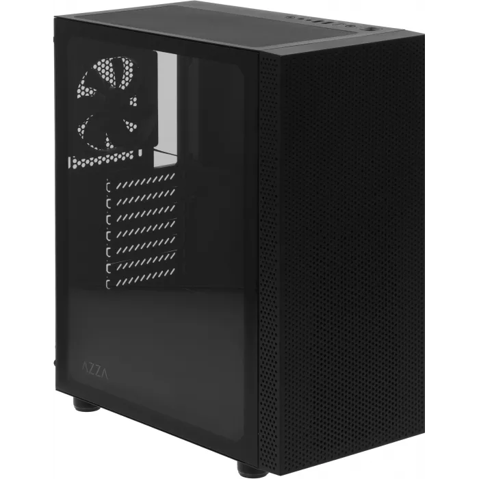 Корпус Azza Celesta F черный без БП ATX 5x120mm 5x140mm 2xUSB2.0 1xUSB3.0 audio bott PSU