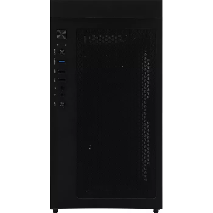 Корпус Azza Celesta F черный без БП ATX 5x120mm 5x140mm 2xUSB2.0 1xUSB3.0 audio bott PSU
