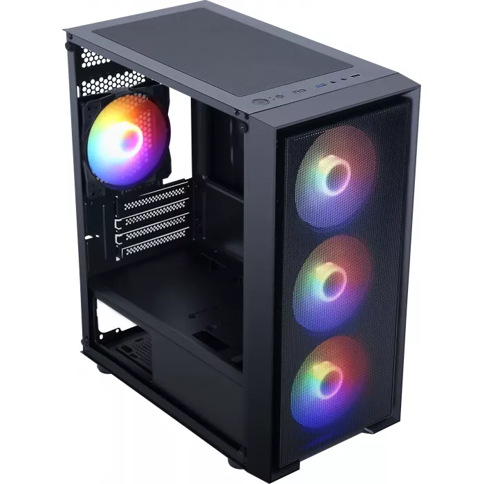 Корпус Accord ACC-M203 черный без БП mATX 2xUSB2.0 1xUSB3.0 audio bott PSU