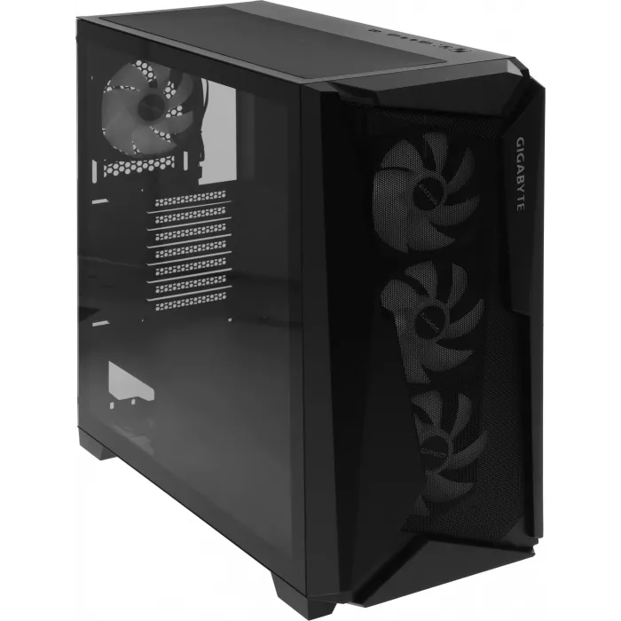 Корпус Gigabyte GB-C301G черный без БП ATX 3x120mm 5x140mm 2xUSB3.0 audio bott PSU