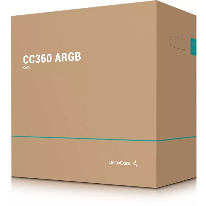 Корпус Deepcool CC360 ARGB черный без БП mATX 5x120mm 4x140mm 1xUSB2.0 1xUSB3.0 audio bott PSU