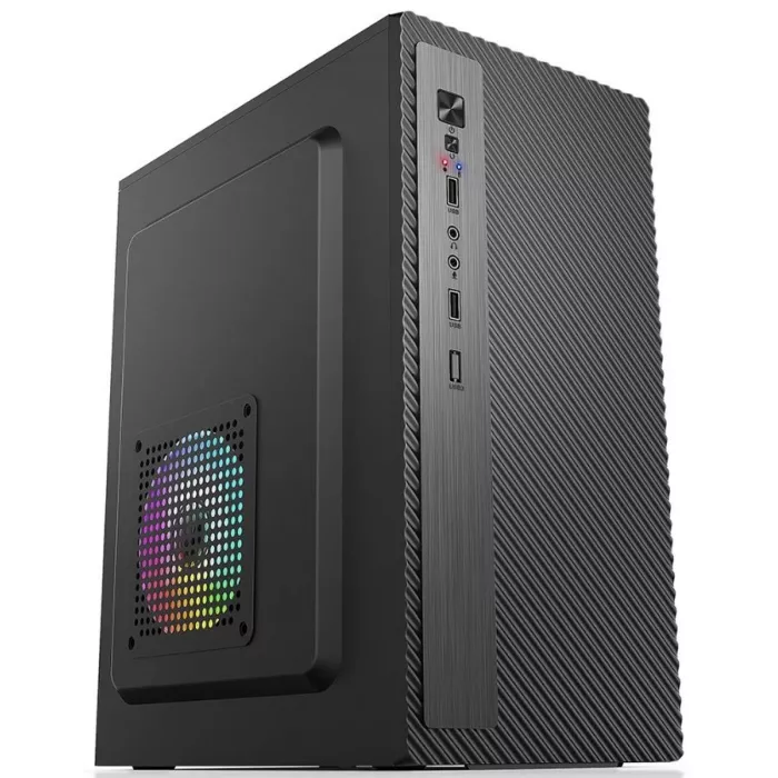 Корпус Accord ACC-2053B черный без БП mATX 1x80mm 1x120mm 2xUSB2.0 audio