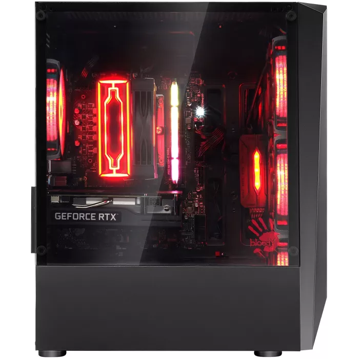 Корпус Bloody BD-CC102F черный без БП mATX 4x120mm 2xUSB2.0 1xUSB3.0 audio bott PSU