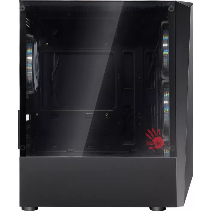 Корпус Bloody BD-CC102F черный без БП mATX 4x120mm 2xUSB2.0 1xUSB3.0 audio bott PSU