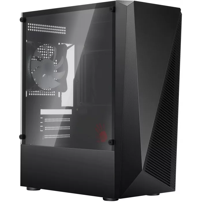 Корпус Bloody BD-CC102F черный без БП mATX 4x120mm 2xUSB2.0 1xUSB3.0 audio bott PSU