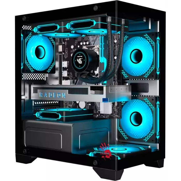 Корпус Bloody BD-CC103 черный без БП mATX 7x120mm 1xUSB2.0 1xUSB3.0 audio bott PSU