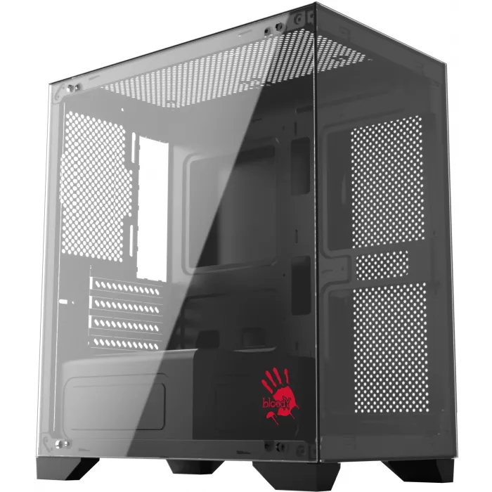 Корпус Bloody BD-CC103 черный без БП mATX 7x120mm 1xUSB2.0 1xUSB3.0 audio bott PSU
