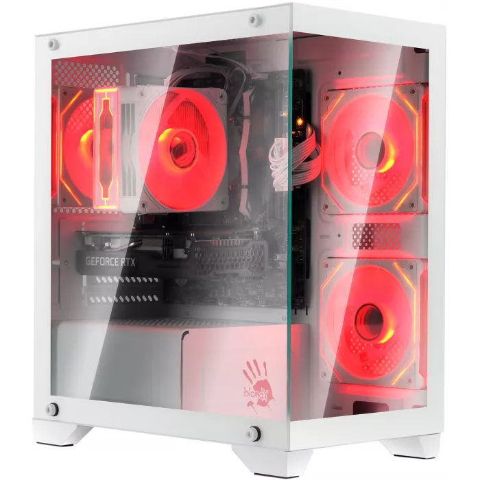 Корпус Bloody BD-CC103 белый без БП mATX 7x120mm 1xUSB2.0 1xUSB3.0 audio bott PSU