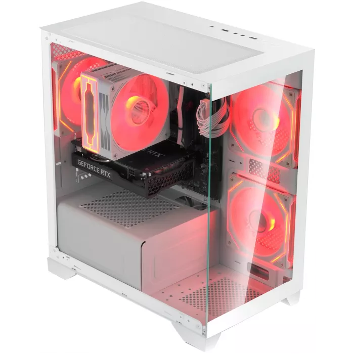 Корпус Bloody BD-CC103 белый без БП mATX 7x120mm 1xUSB2.0 1xUSB3.0 audio bott PSU