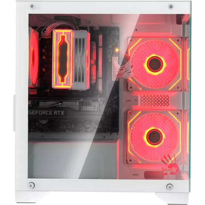 Корпус Bloody BD-CC103 белый без БП mATX 7x120mm 1xUSB2.0 1xUSB3.0 audio bott PSU