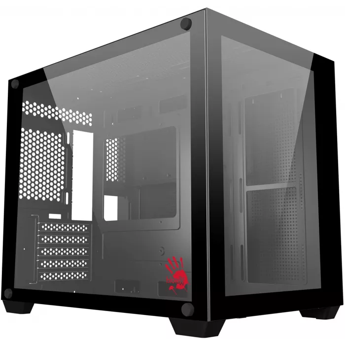 Корпус Bloody BD-CC108 черный без БП mATX 9x120mm 2xUSB3.0 audio bott PSU