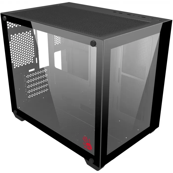 Корпус Bloody BD-CC108 черный без БП mATX 9x120mm 2xUSB3.0 audio bott PSU