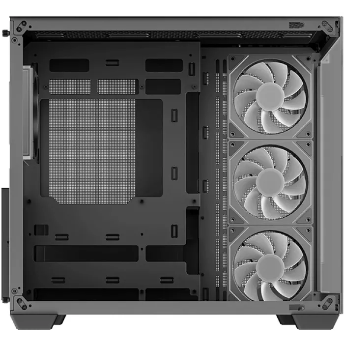 Корпус Deepcool CG530 4F черный без БП ATX 6x120mm 4x140mm 1xUSB3.0 audio bott PSU