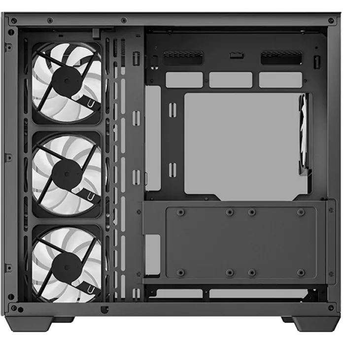 Корпус Deepcool CG530 4F черный без БП ATX 6x120mm 4x140mm 1xUSB3.0 audio bott PSU