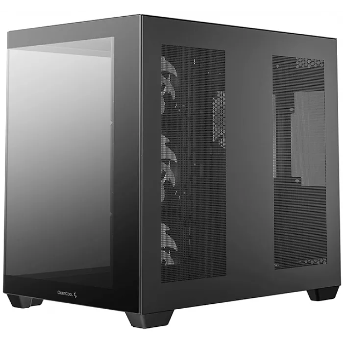 Корпус Deepcool CG530 4F черный без БП ATX 6x120mm 4x140mm 1xUSB3.0 audio bott PSU