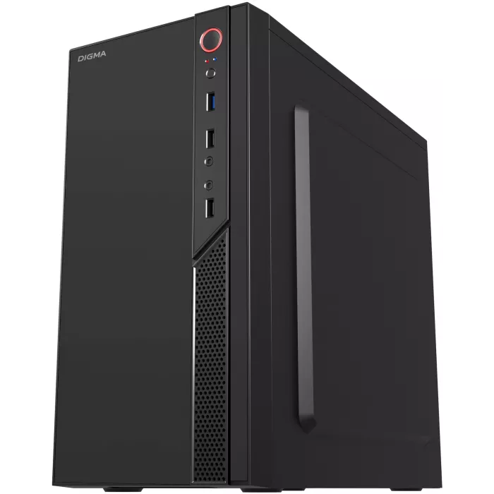 Корпус Digma DCC-MN306 черный без БП mATX 1x80mm 1x92mm 2x120mm 2xUSB2.0 1xUSB3.0 audio